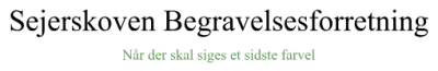 Sejerskoven Begravelsesforretning ApS logo